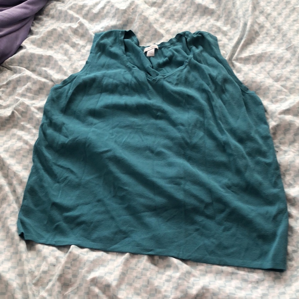 Teal Sleeveless Women's Top